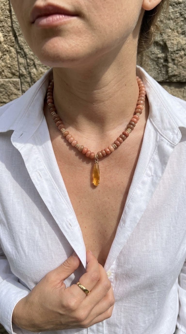 Cadena Peach Amber