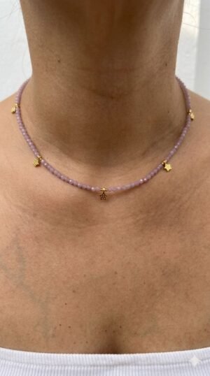 Cadena Estrellas Lavanda