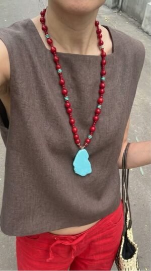 Cadena Crimson Aqua