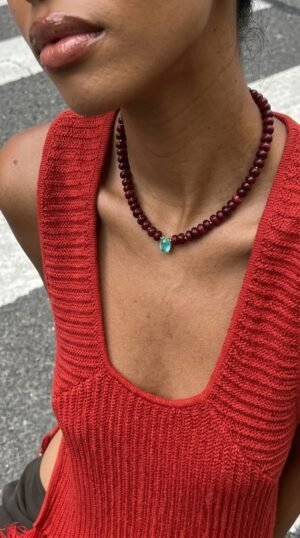 Cadena Garnet Aqua